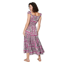 Abito lungo estivo boho con stampa