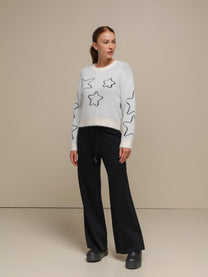Maglione in maglia morbida con stelle
