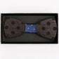 Papillon in legno con fazzoletto da taschino coordinato