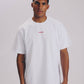 T-shirt bianca con ricamo “No Grazie”