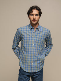 Camicia uomo in cotone 100% a quadri