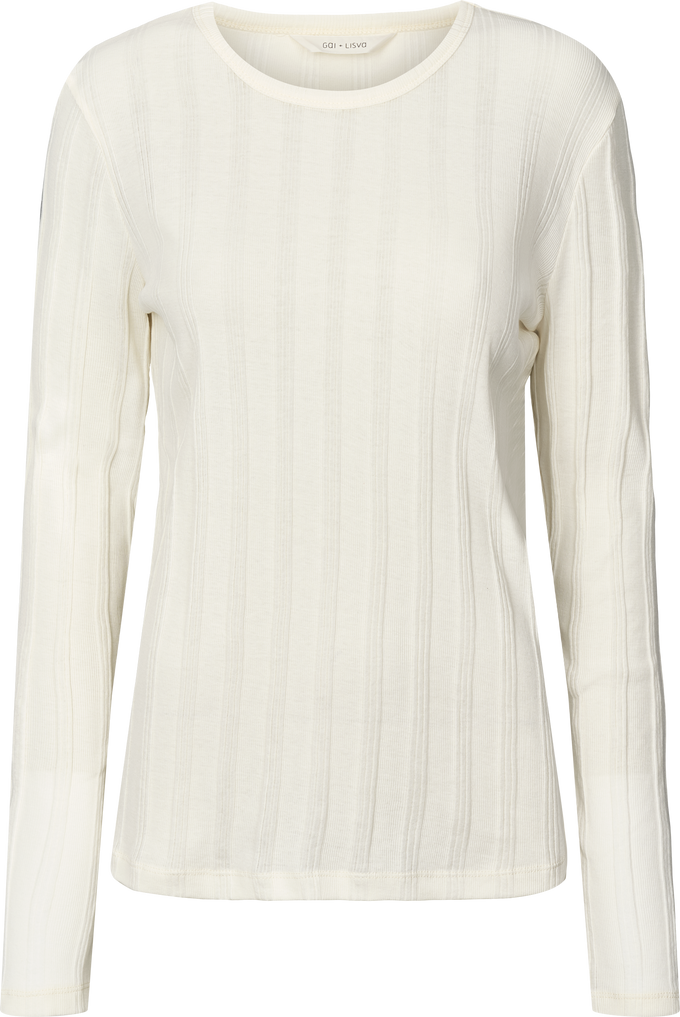 Maglia Thyra a manica lunga in cotone biologico Off White