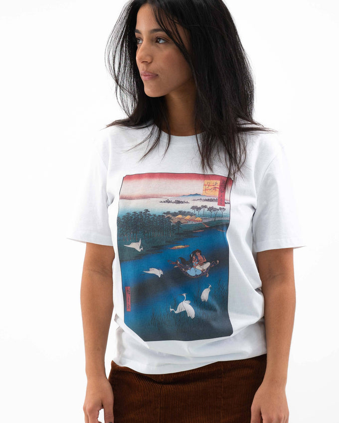 T-shirt unisex in cotone biologico con stampa Floating Aladdin