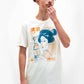 T-shirt Sake Geisha con stampa giapponese