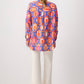Camicia oversize in modal a motivo