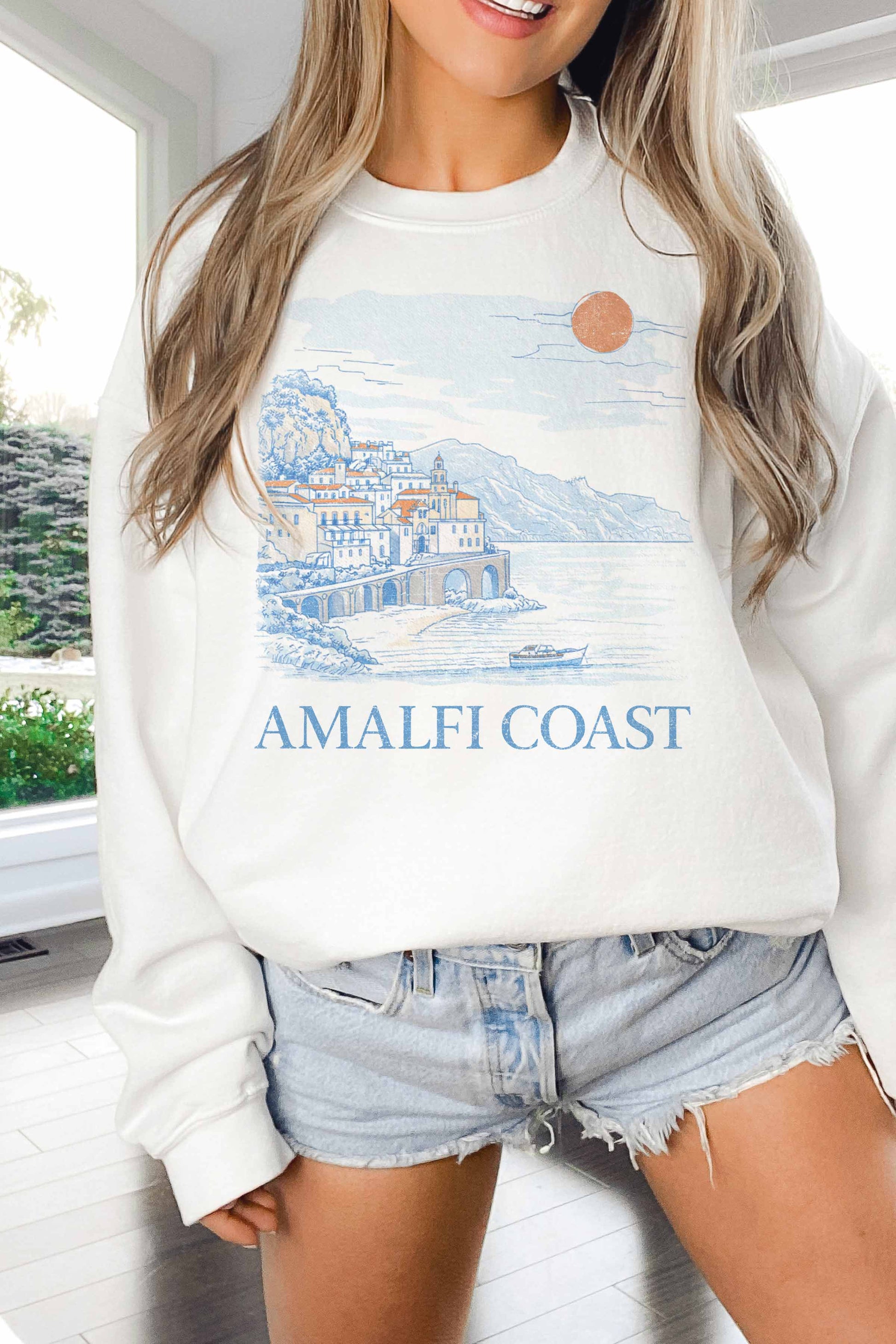 Felpa oversize Amalfi Coast