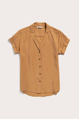 Camicia Innes a maniche corte color oro