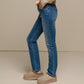 Jeans skinny da donna in denim elasticizzato