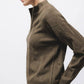 Maglione strutturato con zip al collo