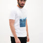 T-shirt bianca con stampa Rocky Stairs