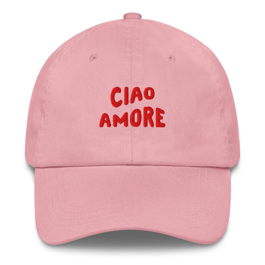 Cappellino da baseball "Ciao Amore" ricamato