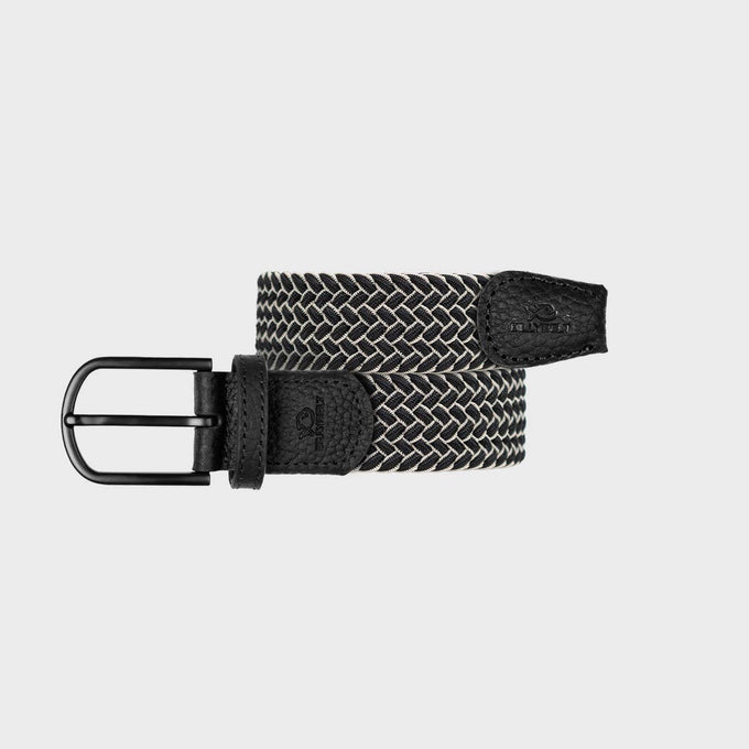 Cintura intrecciata elastica grigio scuro