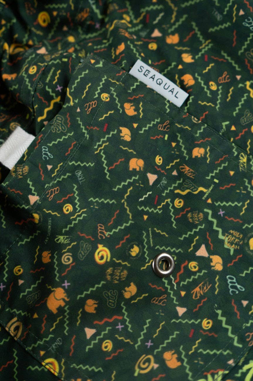 Costume da bagno Dogtown in SEAQUAL® Yarn verde