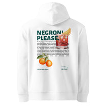 Felpa con cappuccio biologica "Negroni Please"