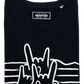 T-shirt unisex Division Rock ’n’ Roll con stampa musicale