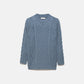 Maglione in maglia strutturata con trecce