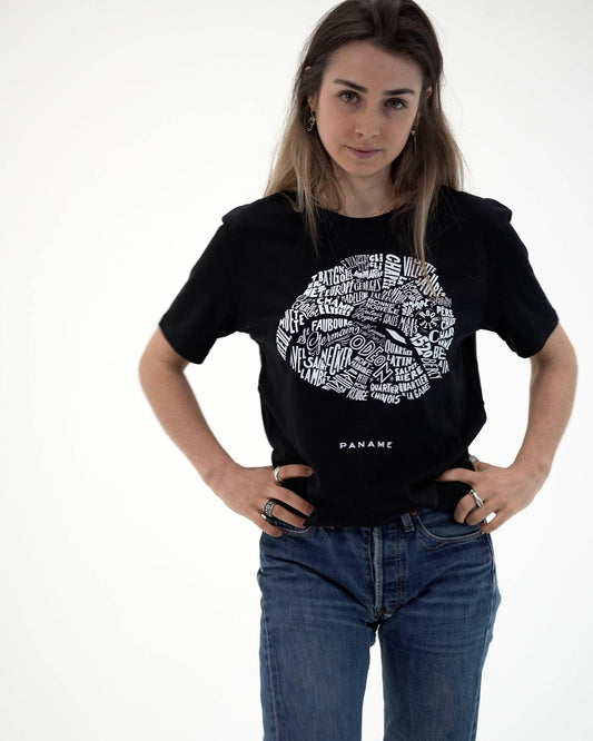 T-shirt Paname con grafica Parigi