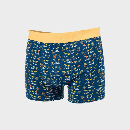Boxer in cotone biologico con stampa surf