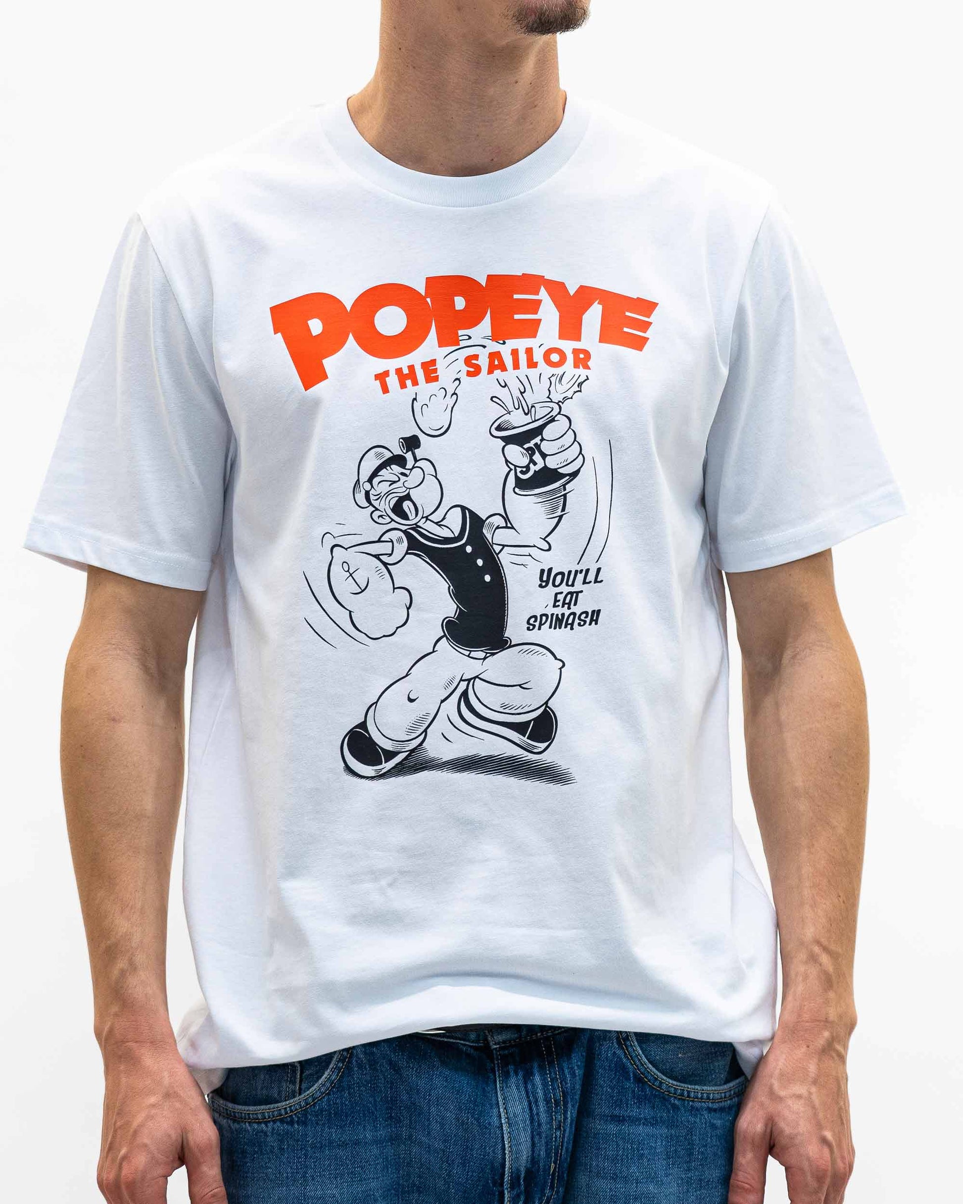 T-shirt vintage Popeye il marinaio in cotone biologico