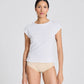 T-shirt Malou in cotone biologico a maniche corte bianca