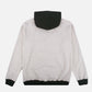 Felpa oversize con cappuccio in cotone biologico grigio melange