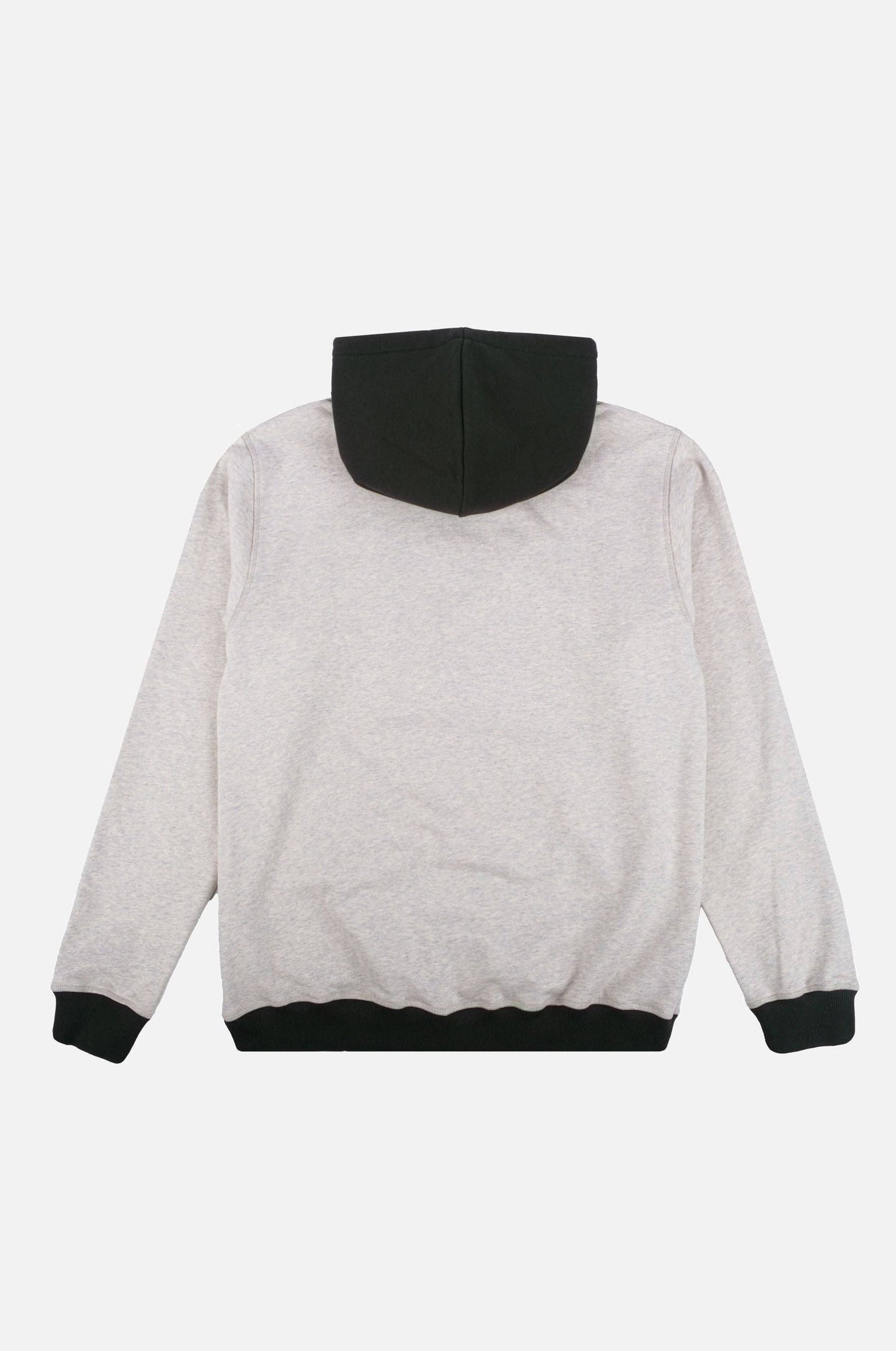 Felpa oversize con cappuccio in cotone biologico grigio melange