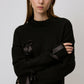 Maglione in maglia con fiocchi