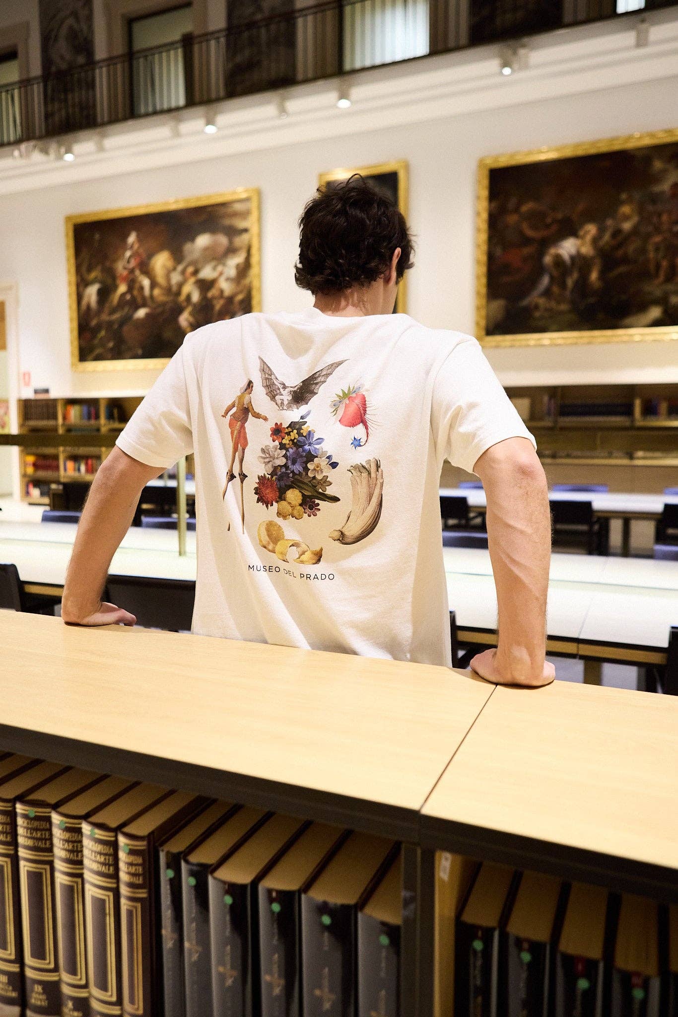T-shirt Pesce Pipistrello Museo del Prado in cotone biologico