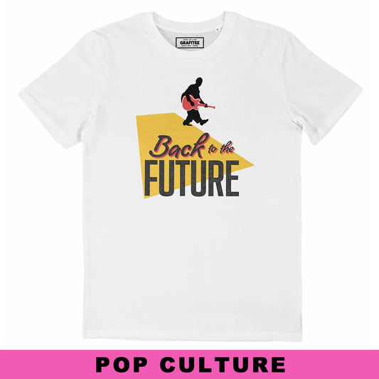 T-shirt Back to the Future con stampa chitarra