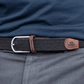 Cintura elastica intrecciata nera