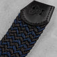 Cintura elastica intrecciata blu urban