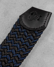 Cintura elastica intrecciata blu urban