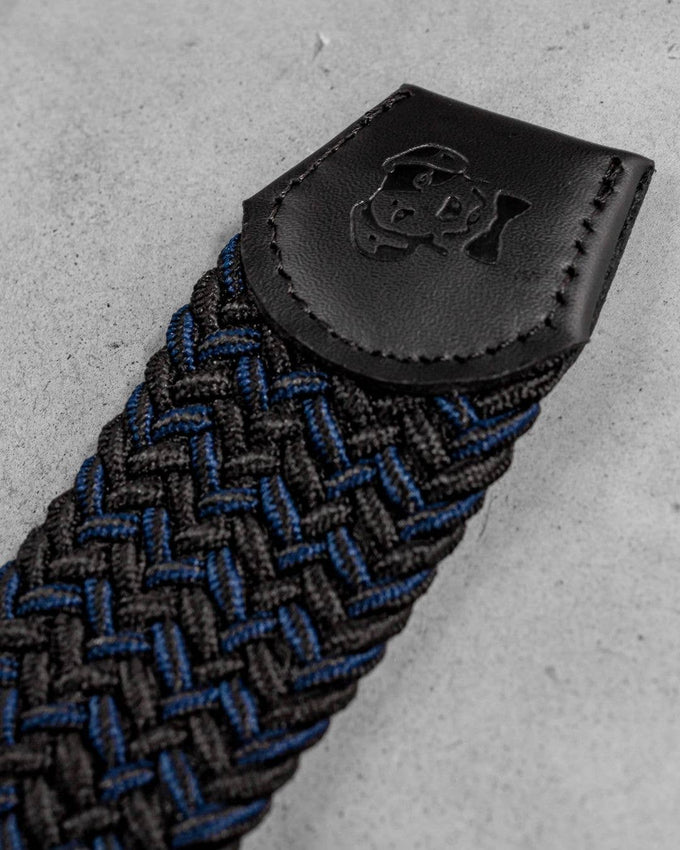 Cintura elastica intrecciata blu urban