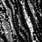 Abito lungo con paillettes e scollo a V