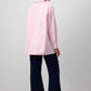 Camicia oversize con cravatta funzionale in misto cotone