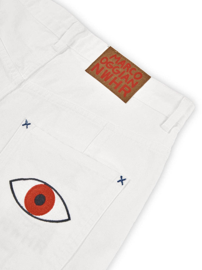 Pantaloni denim a pieghe Hope Heals