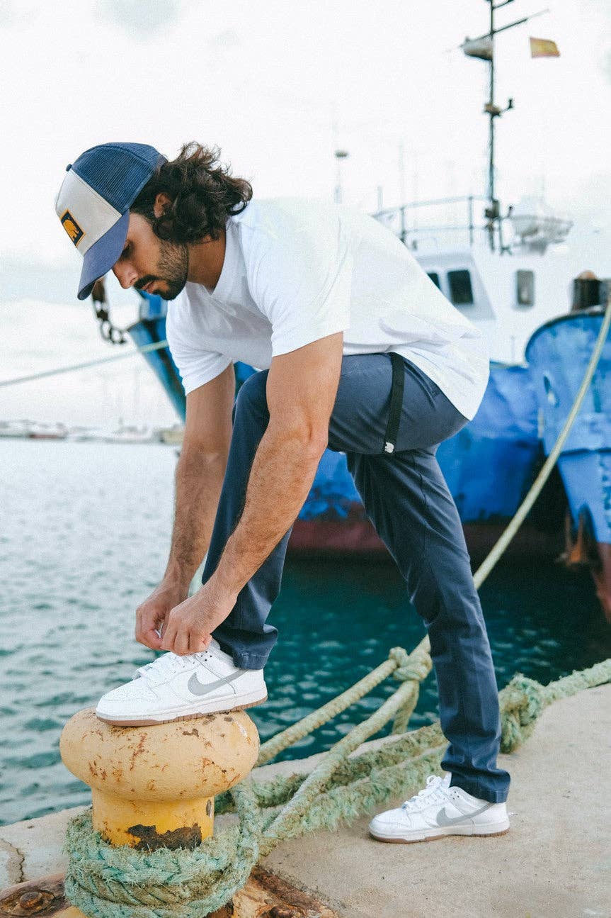 Pantaloni da arrampicata in cotone Ecodye Navy