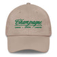 Cappellino da baseball Champagne con ricamo