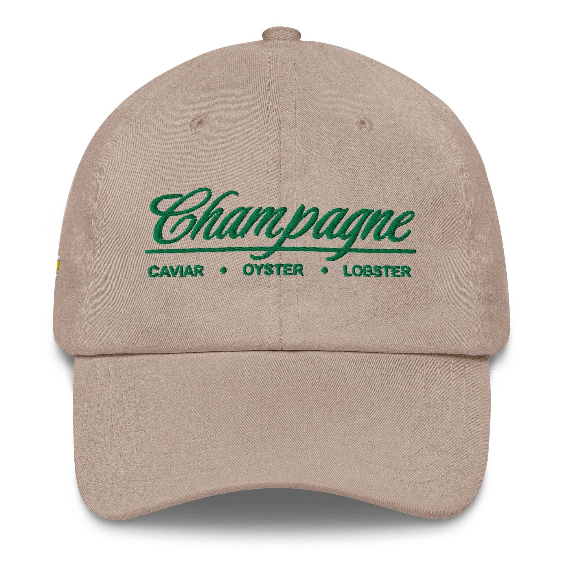 Cappellino da baseball Champagne con ricamo