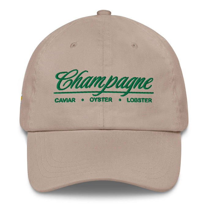 Cappellino da baseball Champagne con ricamo