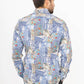 Camicia stretch slim fit con stampa city