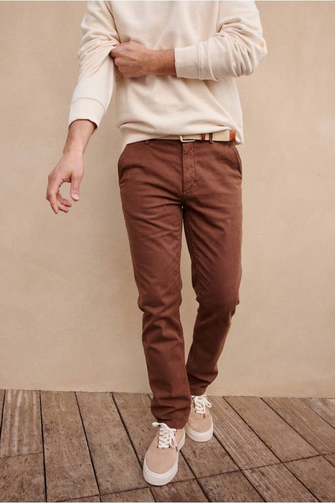 Pantaloni chino slim Joe Brown