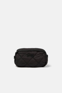 Borsa a tracolla trapuntata nera