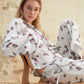 Pantaloni Bloom a stampa floreale con vita elastica