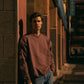 Felpa girocollo oversize con patch