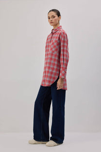 Camicia oversize a quadri stile lumberjack