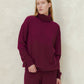 Maglione dolcevita classico in misto cashmere