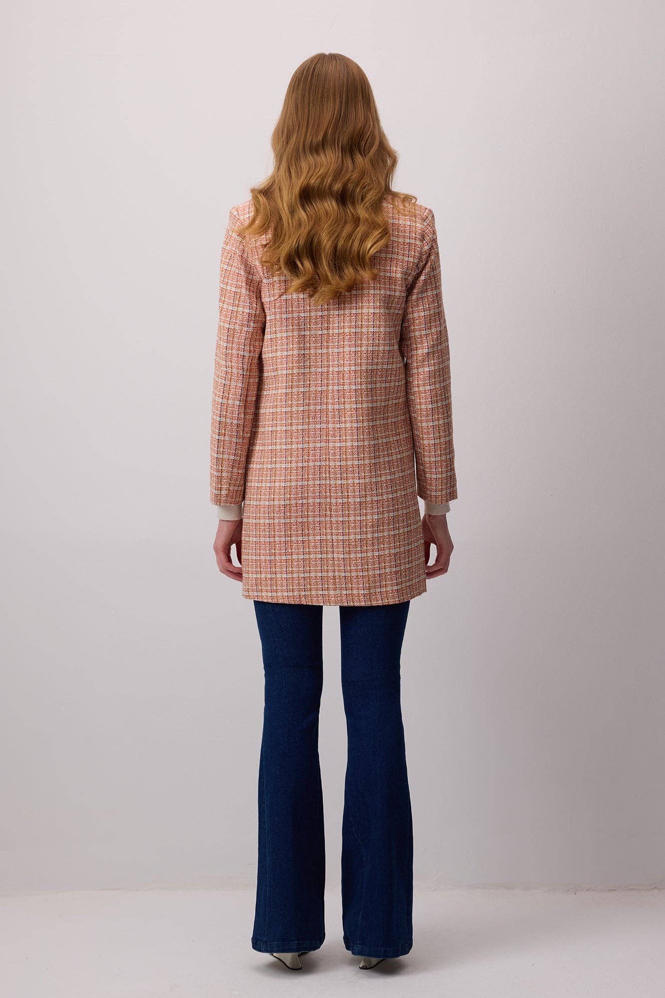 Blazer midi in tweed
