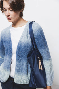 Cardigan in maglia sfumata