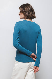 Maglione a maglia rasata girocollo